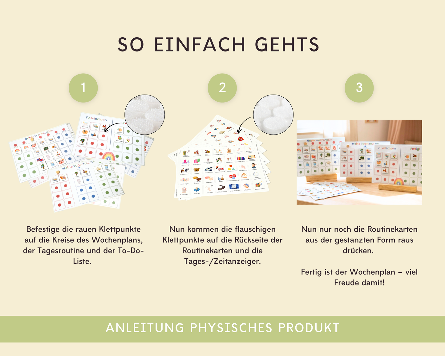 Kindergarten Kita Tagesplan inkl. Routinenkarten