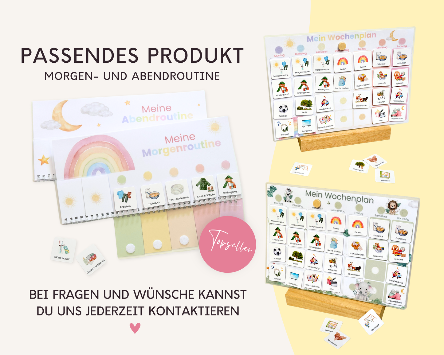 Haushaltsplan REGENBOGEN inkl. Symbolkarten