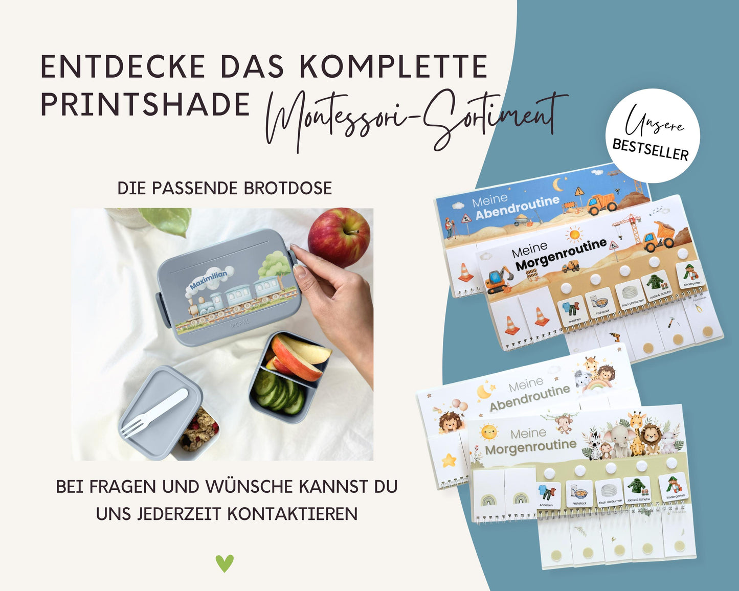 Routineplaner Montessori inkl. Symbolkarten - Design ZUG - Personalisierbar