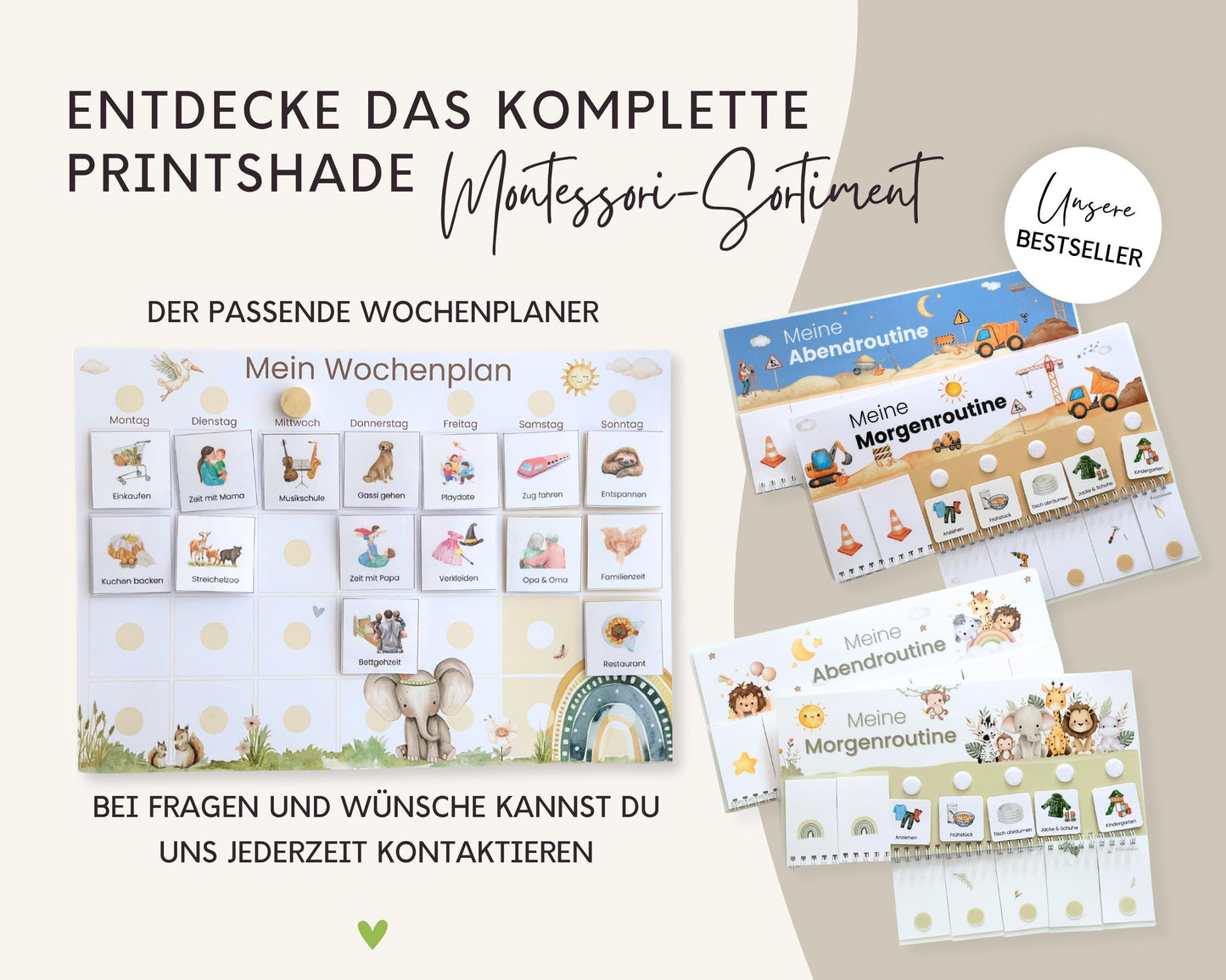 Routineplaner BOHO inkl. Symbolkarten