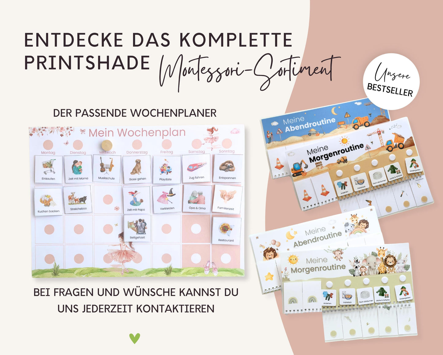 Routineplaner BALLERINA inkl. Symbolkarten