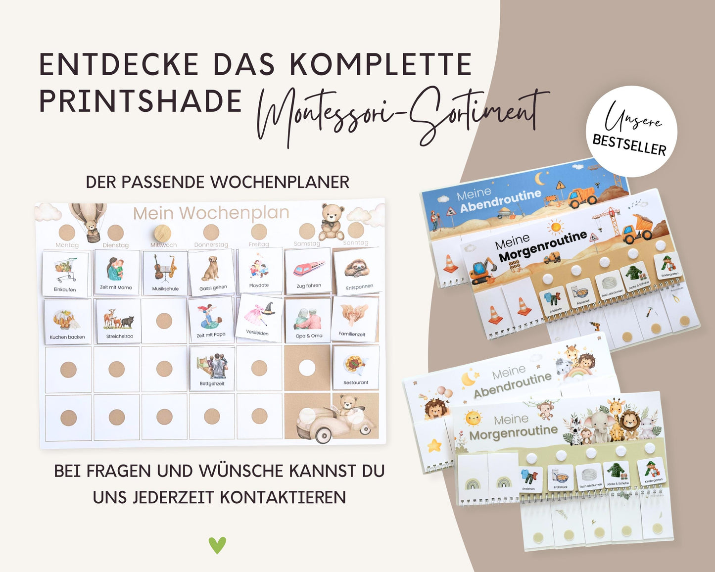 Routineplaner TEDDYBÄR inkl. Symbolkarten