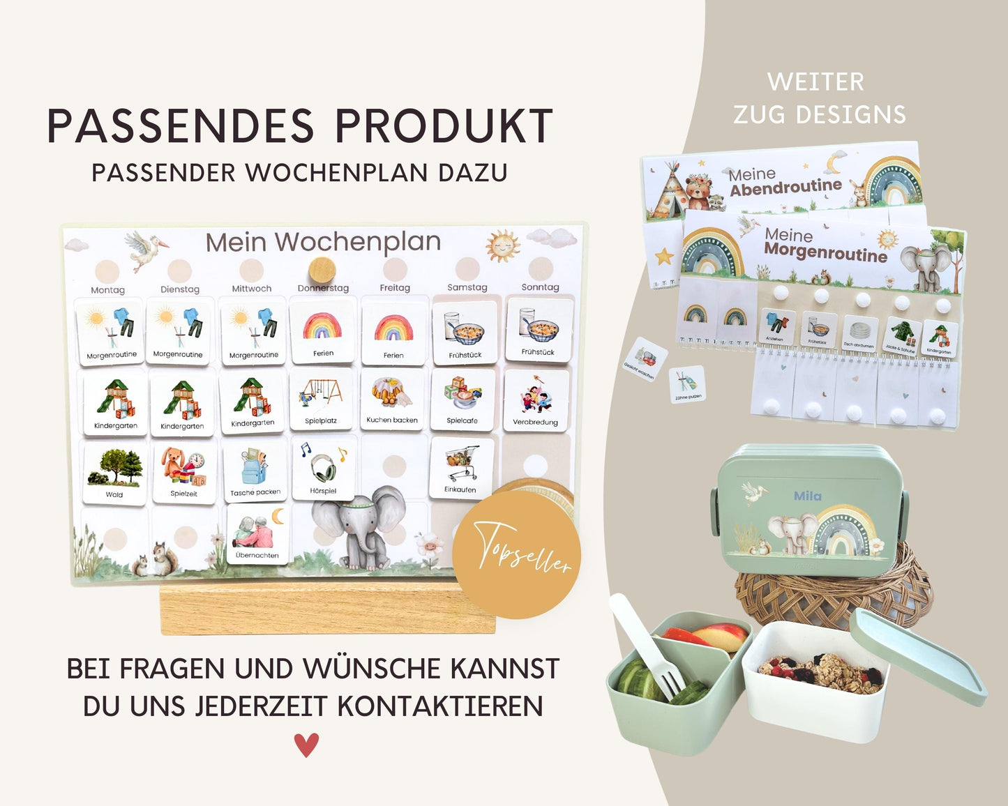 Wochenplan Verlängerung BOHO