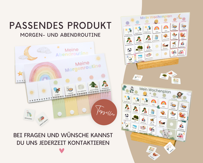 Haushaltsplan BEIGE inkl. Symbolkarten