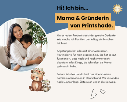 Kinderbesteck personalisiert Baustelle mit Frühstücksbrett