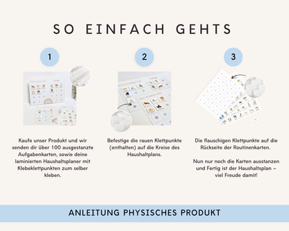 Haushaltsplan REGENBOGEN inkl. Symbolkarten