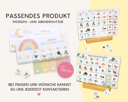 Haushaltsplan REGENBOGEN inkl. Symbolkarten