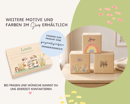 Holzspardose personalisiert Otter
