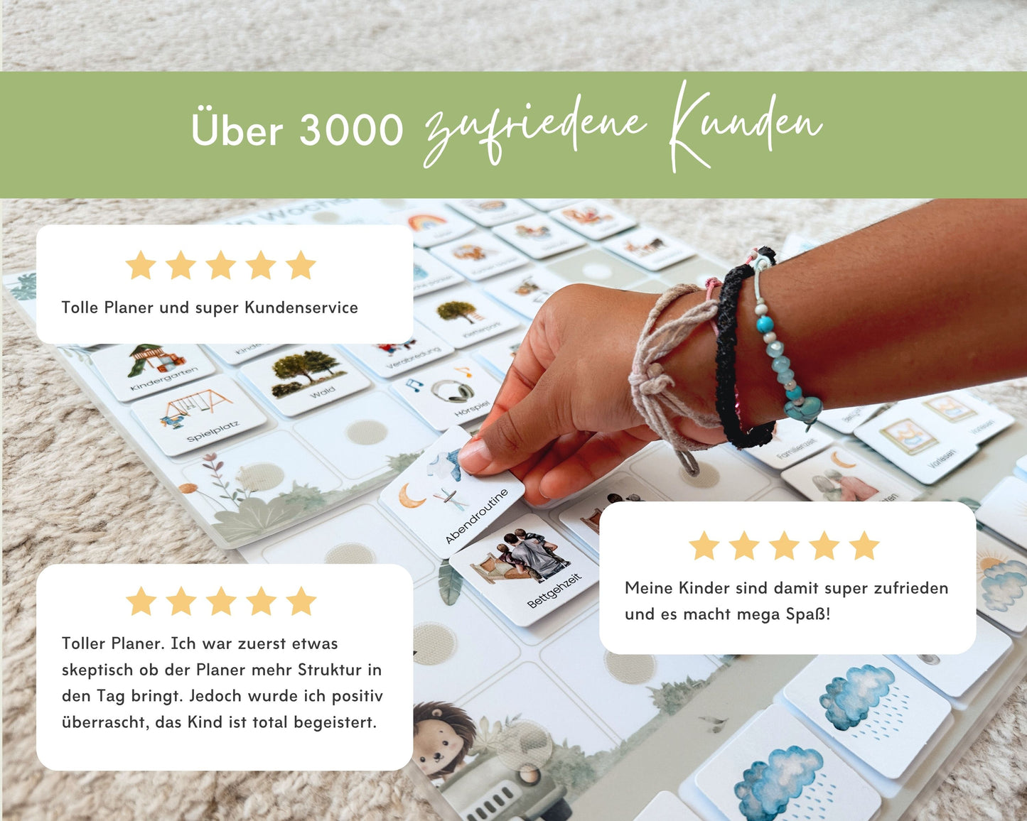 Wochenplaner inkl. Symbolkarten - Design BALLERINA - Personalisierbar