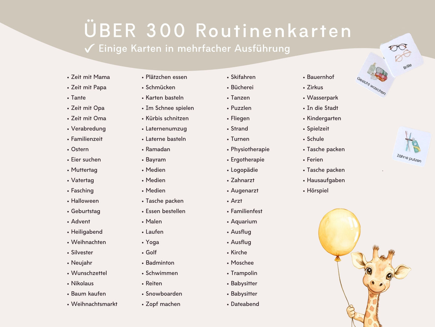 Wochenplaner inkl. Symbolkarten - Design OTTER - Personalisierbar