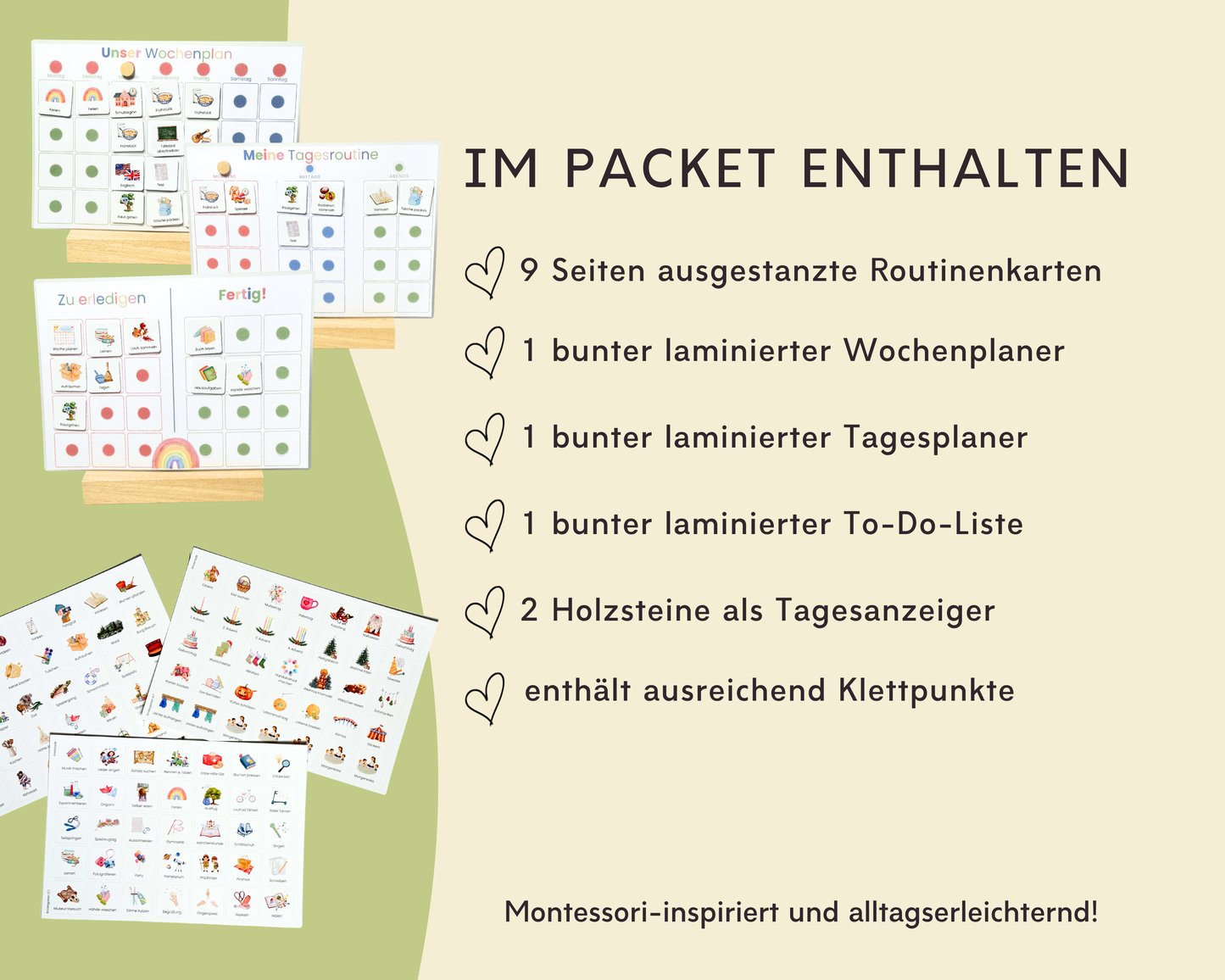 Grundschule Schule Tagesablauf Routinekarten