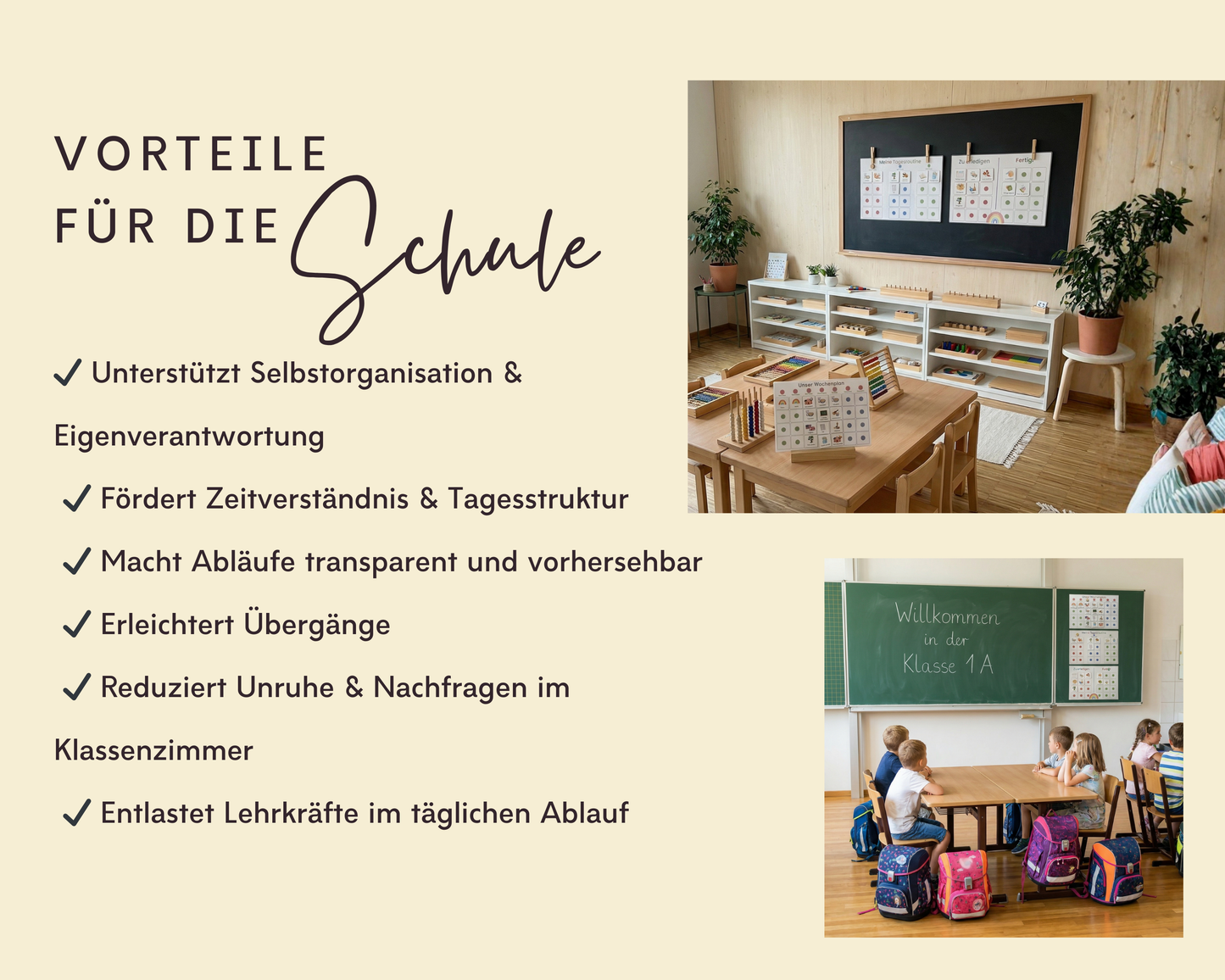 Grundschule Schule Tagesablauf Routinekarten