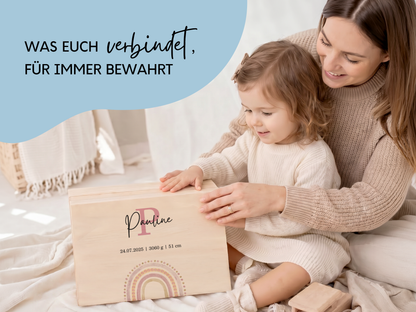 Erinnerungsbox personalisiert Regenbogen