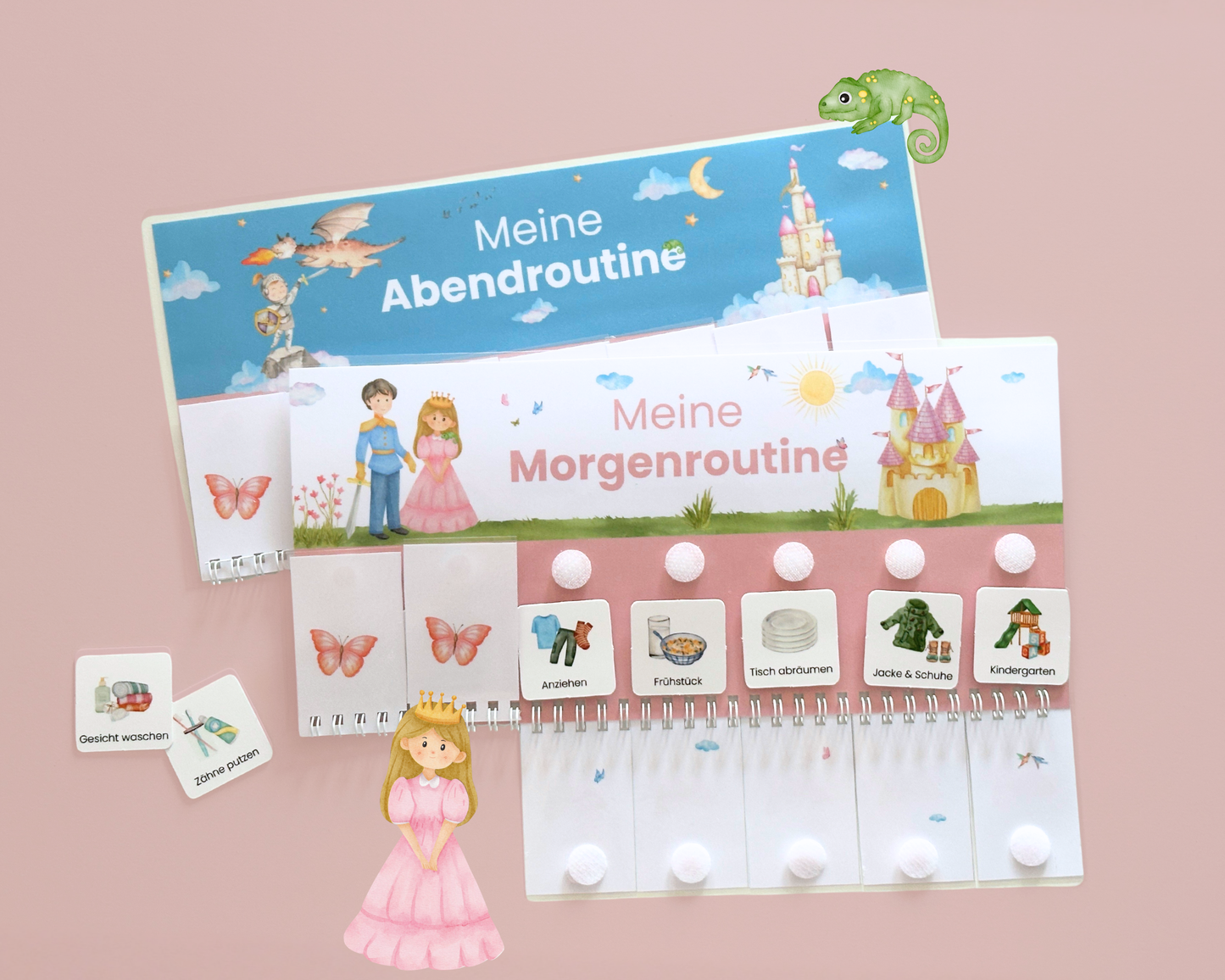 Routineplaner PRINZESSIN inkl. Symbolkarten