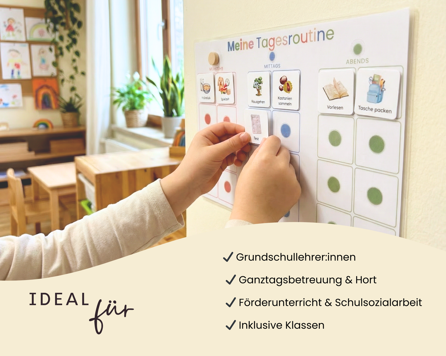 Grundschule Schule Tagesablauf Routinekarten