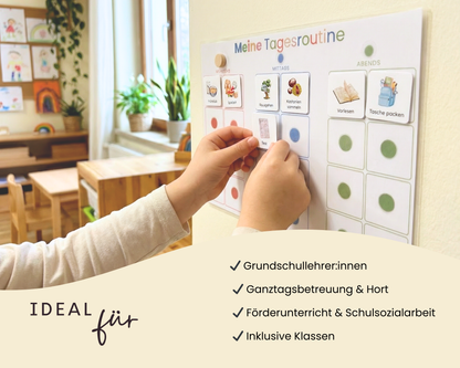 Grundschule Schule Tagesablauf Routinekarten