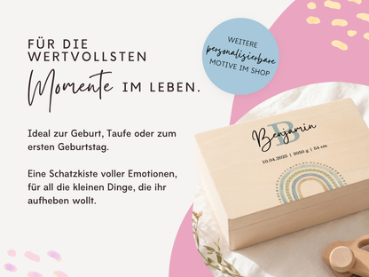 Erinnerungsbox personalisiert Regenbogen