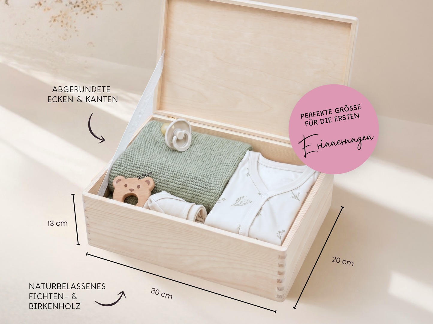 Erinnerungsbox personalisiert Regenbogen