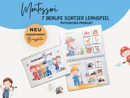 Montessori Berufe Sortierspiel Lernspiel
