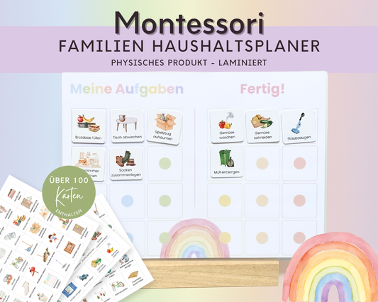 Haushaltsplan REGENBOGEN inkl. Symbolkarten