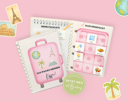 Packe mein Koffer ROSA inkl. Karten