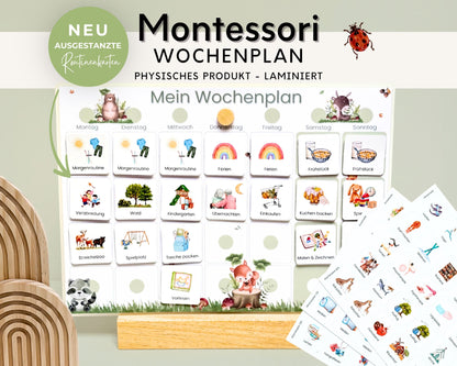 Wochenplaner inkl. Symbolkarten - Design WALDTIERE - Personalisierbar