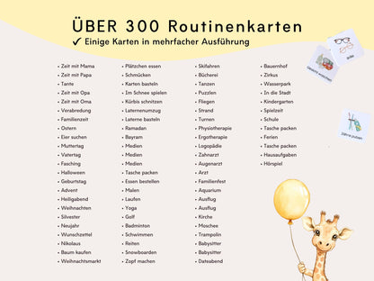 Wochenplaner inkl. Symbolkarten - Design TEDDYBÄR - Personalisierbar