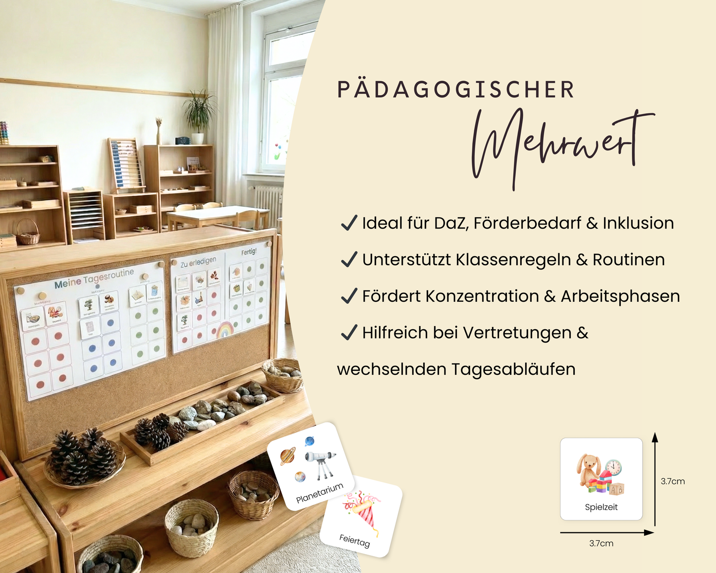 Grundschule Schule Tagesablauf Routinekarten