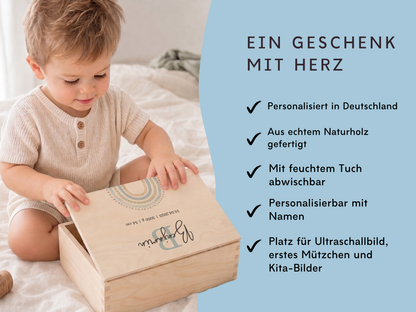 Erinnerungsbox personalisiert Regenbogen