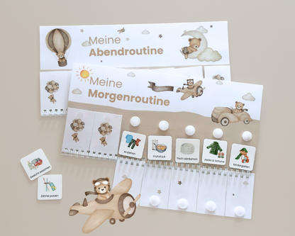 Routineplaner TEDDYBÄR inkl. Symbolkarten