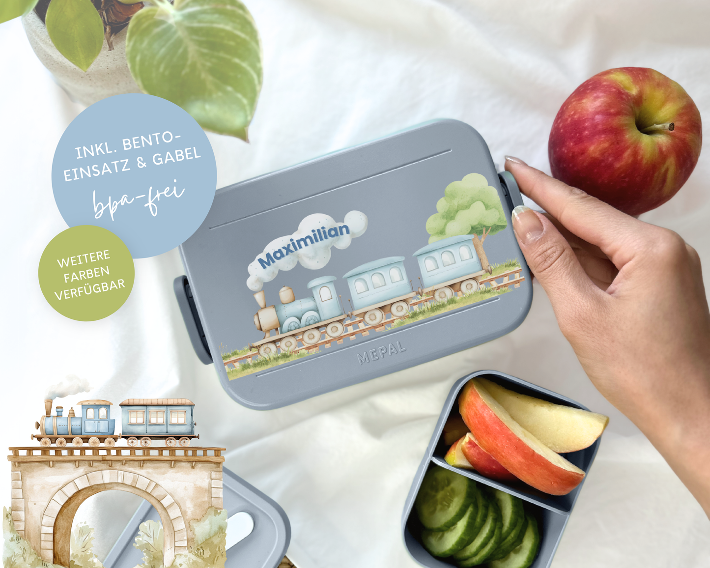 Mepal Brotdose mit Name personalisierbar - Design ZUG - Verschiedene Farben