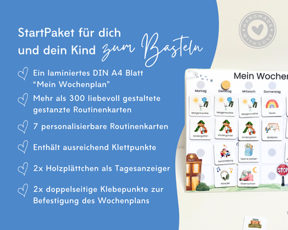 Wochenplaner inkl. Symbolkarten - Design POLIZEI - Personalisierbar