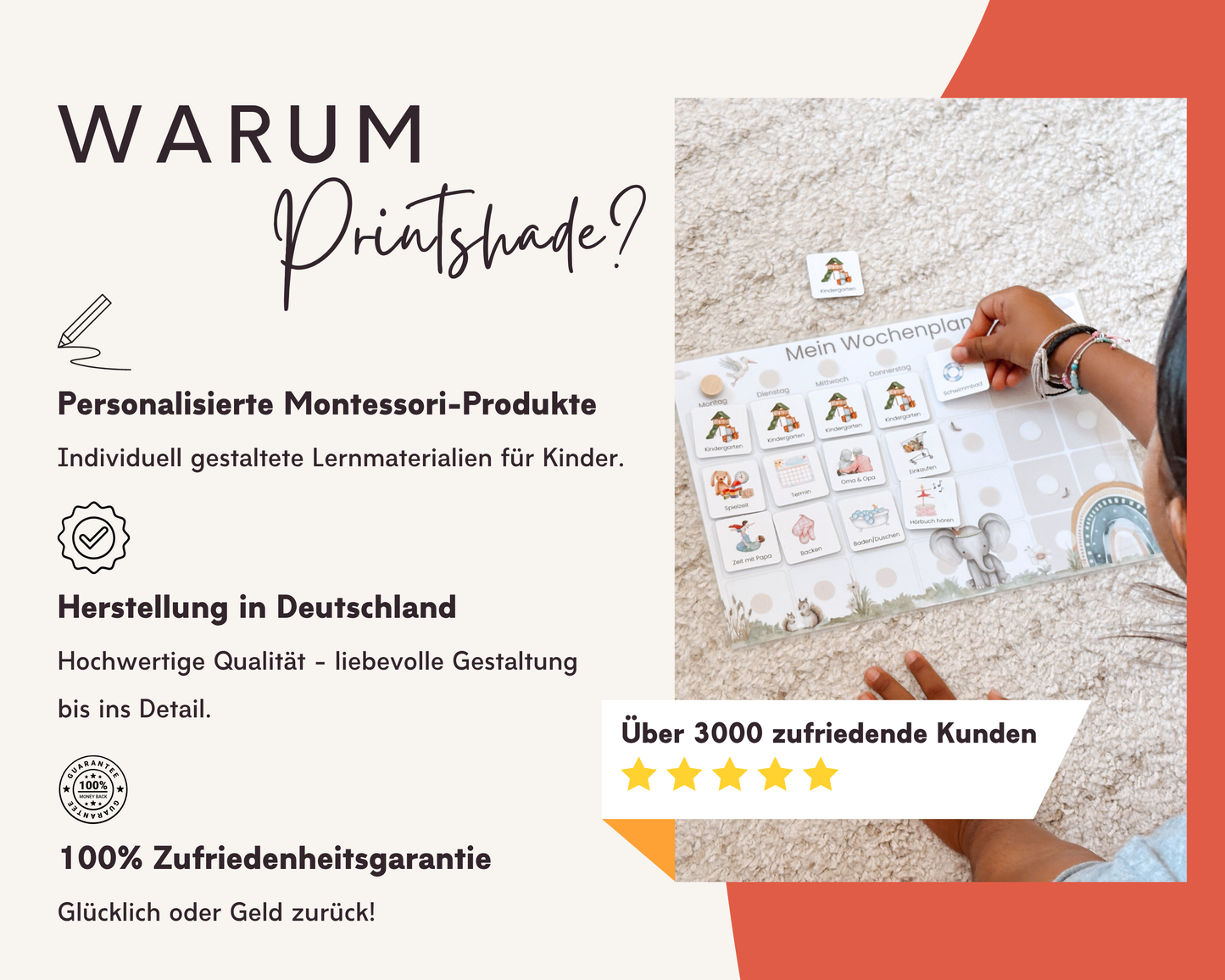 Wochenplaner inkl. Symbolkarten - Design FEUERWEHR - Personalisierbar