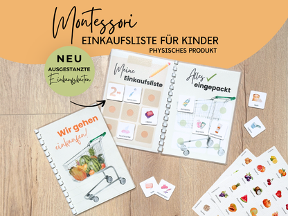 Einkaufsliste inkl. Symbolkarten - Design SUPERMARKT - Personalisierbar