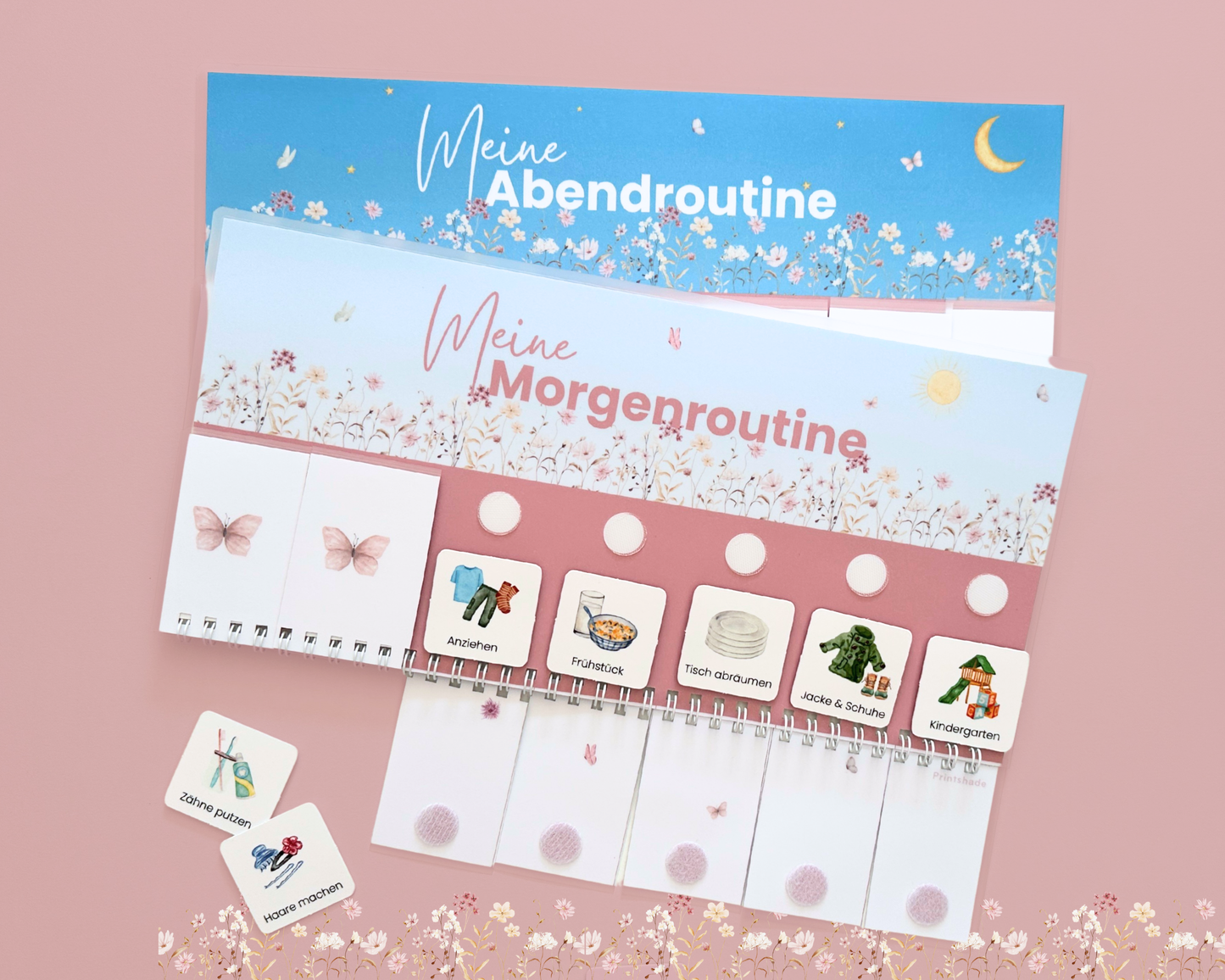Routineplaner BLUMEN inkl. Symbolkarten