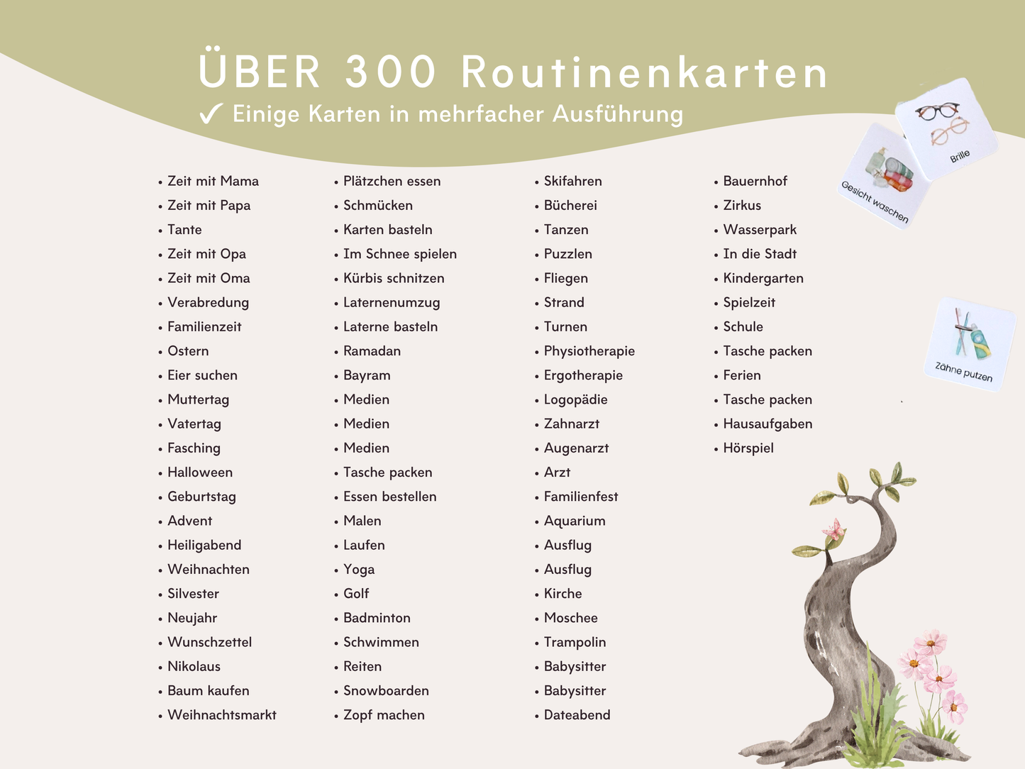 Wochenplaner inkl. Symbolkarten - Design FEEN - Personalisierbar