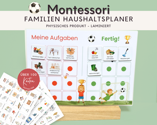 Haushaltsplan FUSSBALL inkl. Symbolkarten