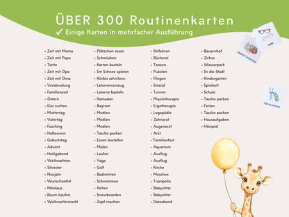 Wochenplaner inkl. Symbolkarten - Design DINOSAURIER - Personalisierbar