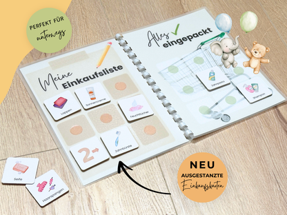 Einkaufsliste inkl. Symbolkarten - Design SUPERMARKT - Personalisierbar