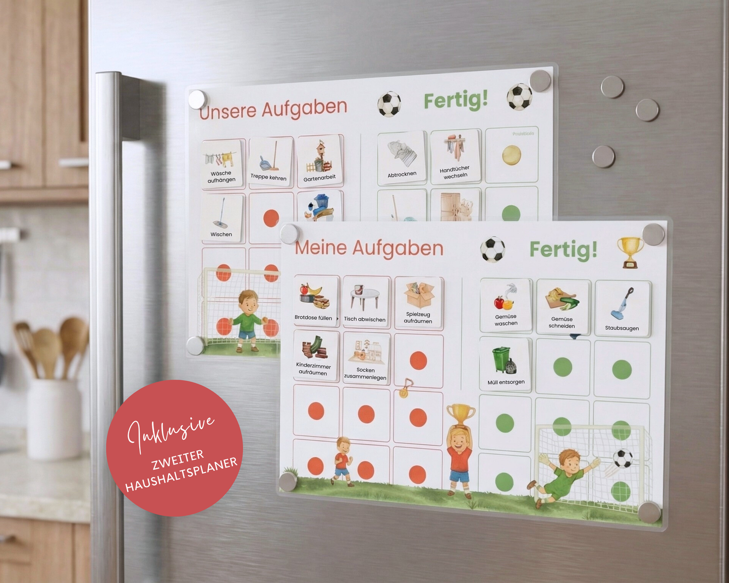 Haushaltsplan FUSSBALL inkl. Symbolkarten