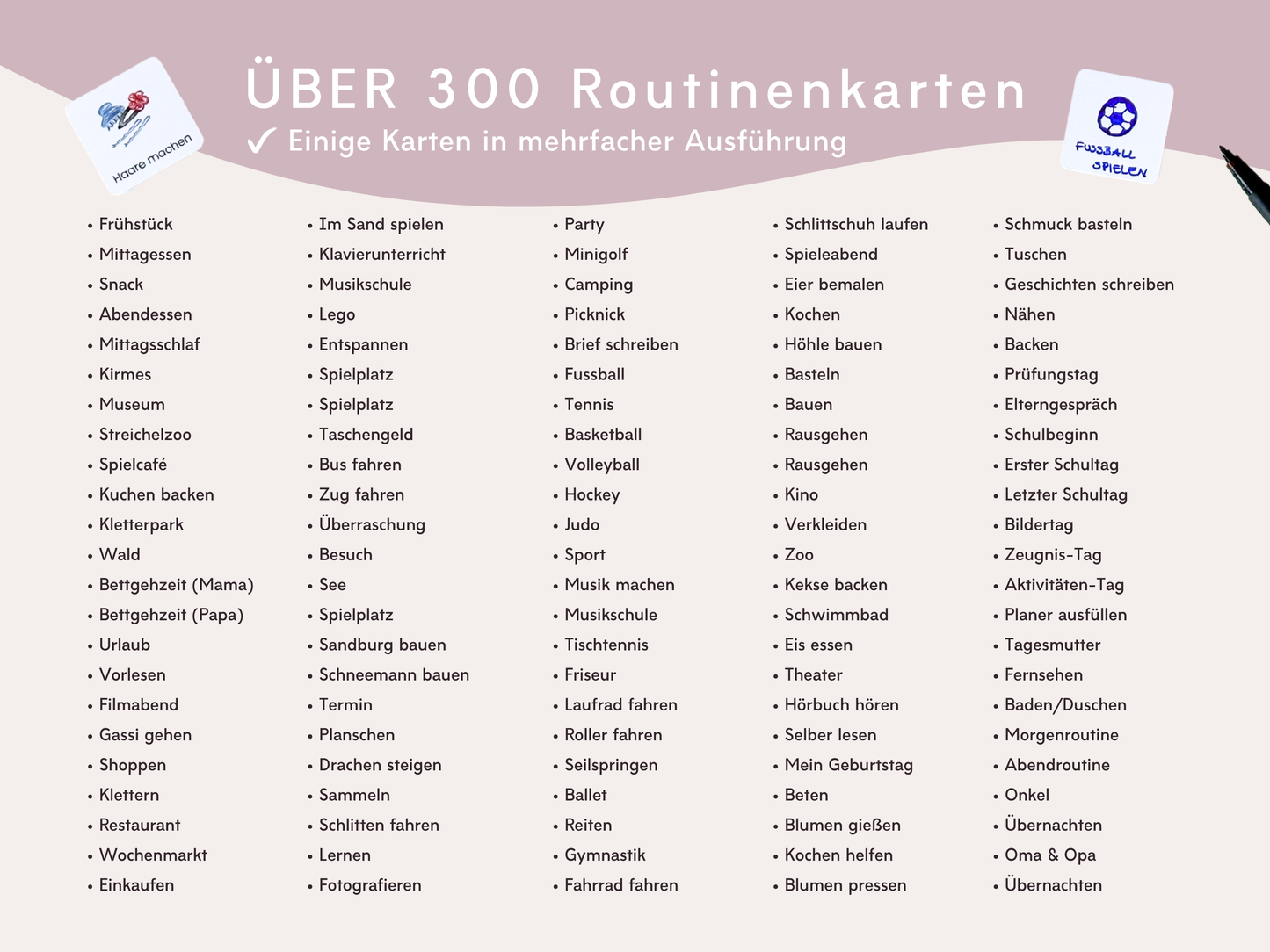 Wochenplaner EINHORN inkl. Symbolkarten