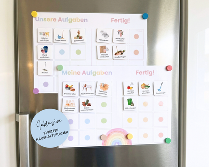 Haushaltsplan REGENBOGEN inkl. Symbolkarten