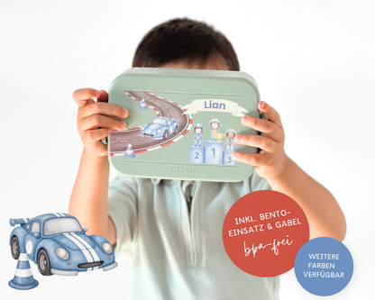 Mepal Brotdose mit Name personalisierbar - Design AUTO - Verschiedene Farben