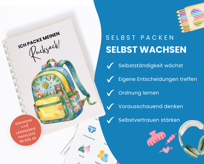 Packe mein Rucksack inkl. Karten