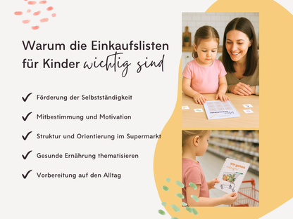 Einkaufsliste inkl. Symbolkarten - Design SUPERMARKT - Personalisierbar