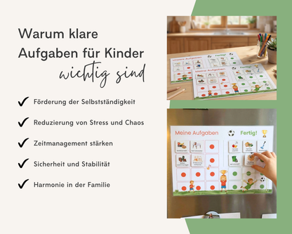Haushaltsplan FUSSBALL inkl. Symbolkarten