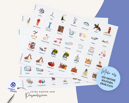 Wochenplaner inkl. Symbolkarten - Design ASTRONAUT - Personalisierbar