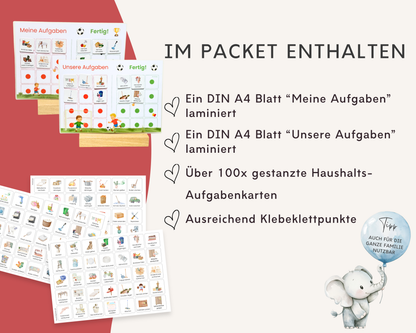 Haushaltsplan FUSSBALL inkl. Symbolkarten