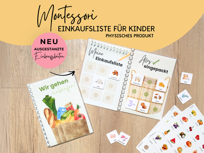 Einkaufsliste inkl. Symbolkarten - Design WOCHENMARKT - Personalisierbar
