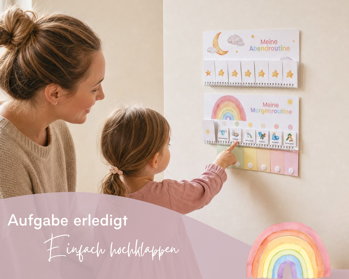 Routineplaner EINHORN inkl. Symbolkarten